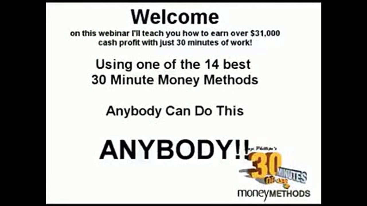 30 minute money methods review