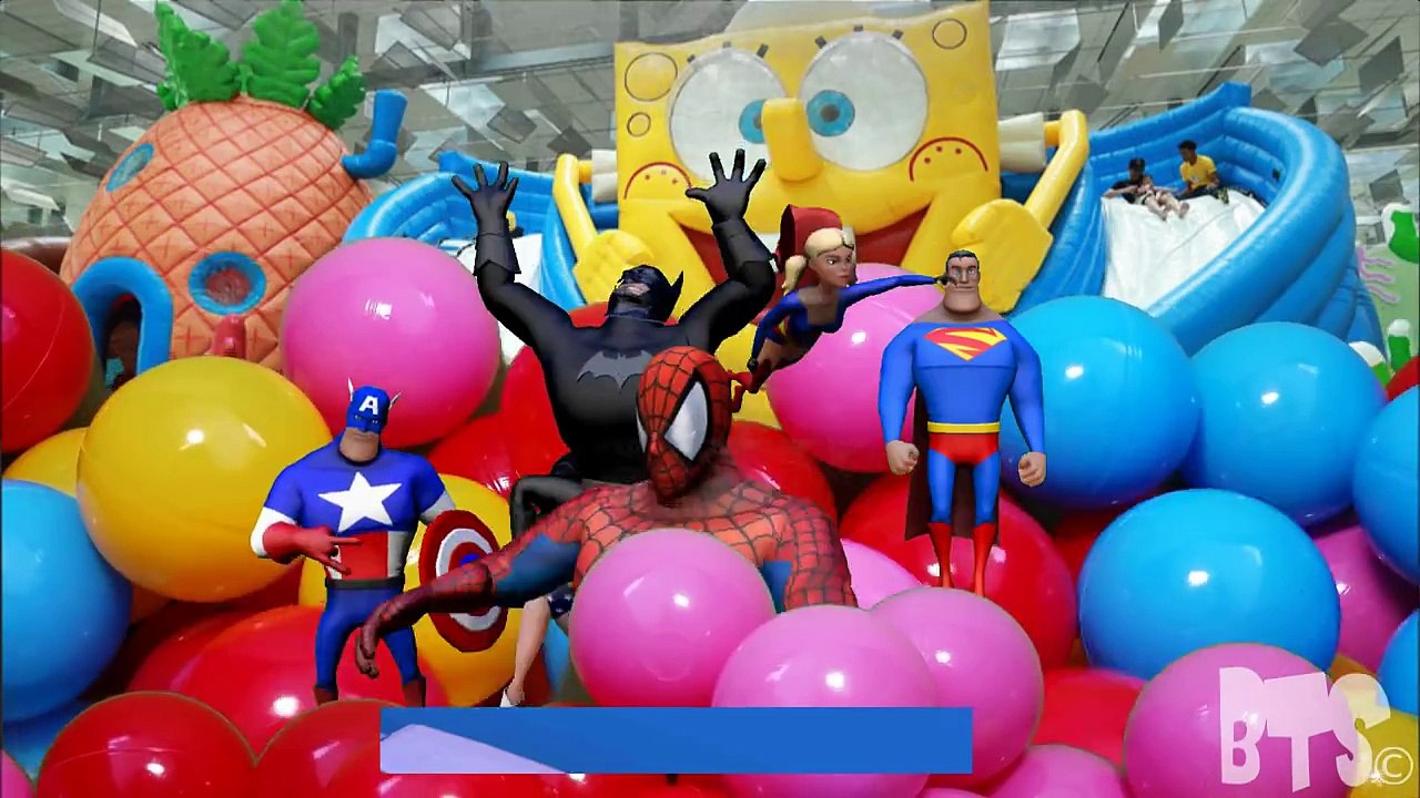 Happy: Nursery Rhyme Song Kids Playground Fun Spiderman, Batman & Superheroes Rhymes