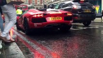 London supercars 2015 - Lamborghini Aventador Compilation