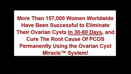 Ovarian Cyst Miracle Book Review