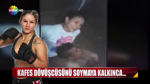 Kafes dövüşçüsünü soymaya kalkışınca