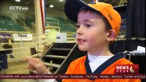 Cute- Mutton busting lets kids become rodeo stars by riding sheep