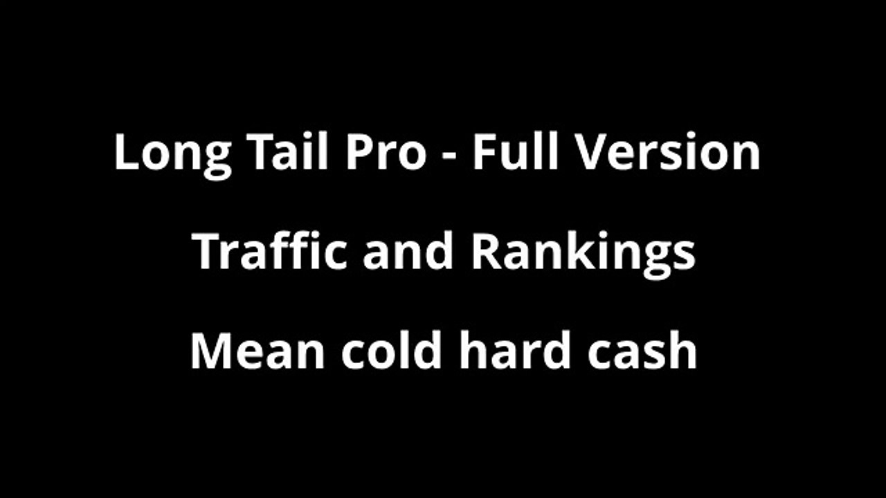 Long Tail Pro - Full Version