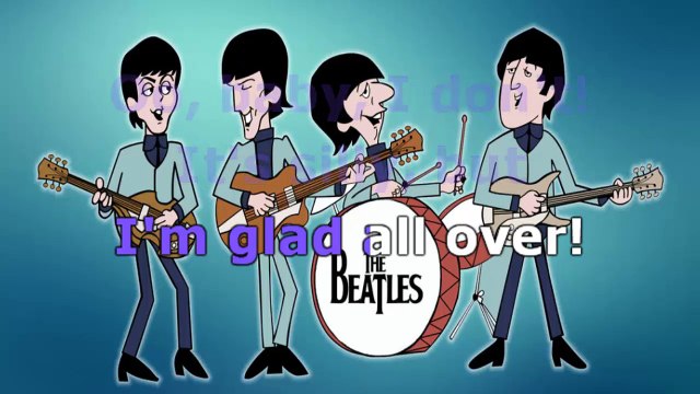 The Beatles - Glad All Over - karaoke lyrics