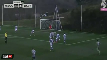 La ruleta de Enzo Zidane dio origen al triunfo del Castilla ante la Real Sociedad