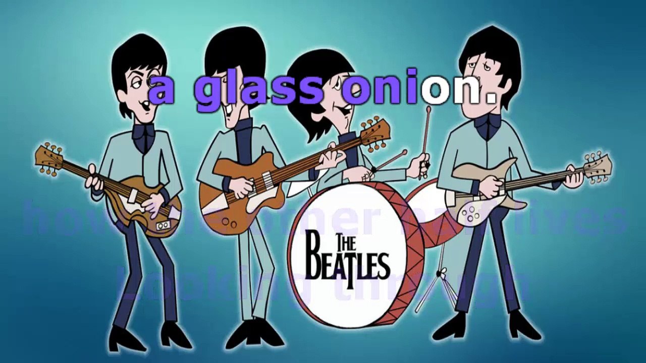 The Beatles - Glass Onion - karaoke lyrics