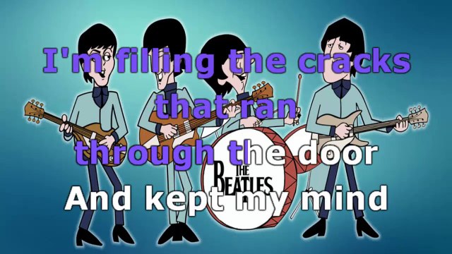The Beatles - Fixing a hole - karaoke lyrics
