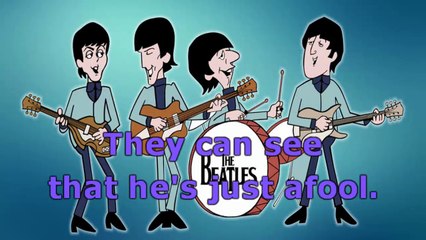 The Beatles - Fool on the hill - karaoke lyrics