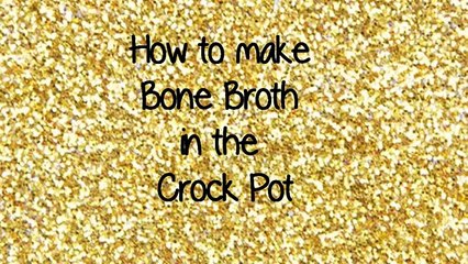 Lamb Bone Broth in the Crock Pot