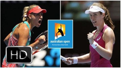 Angelique Kerber vs. Johanna Konta | 2016 Australian Open Semifinal | Highlights HD