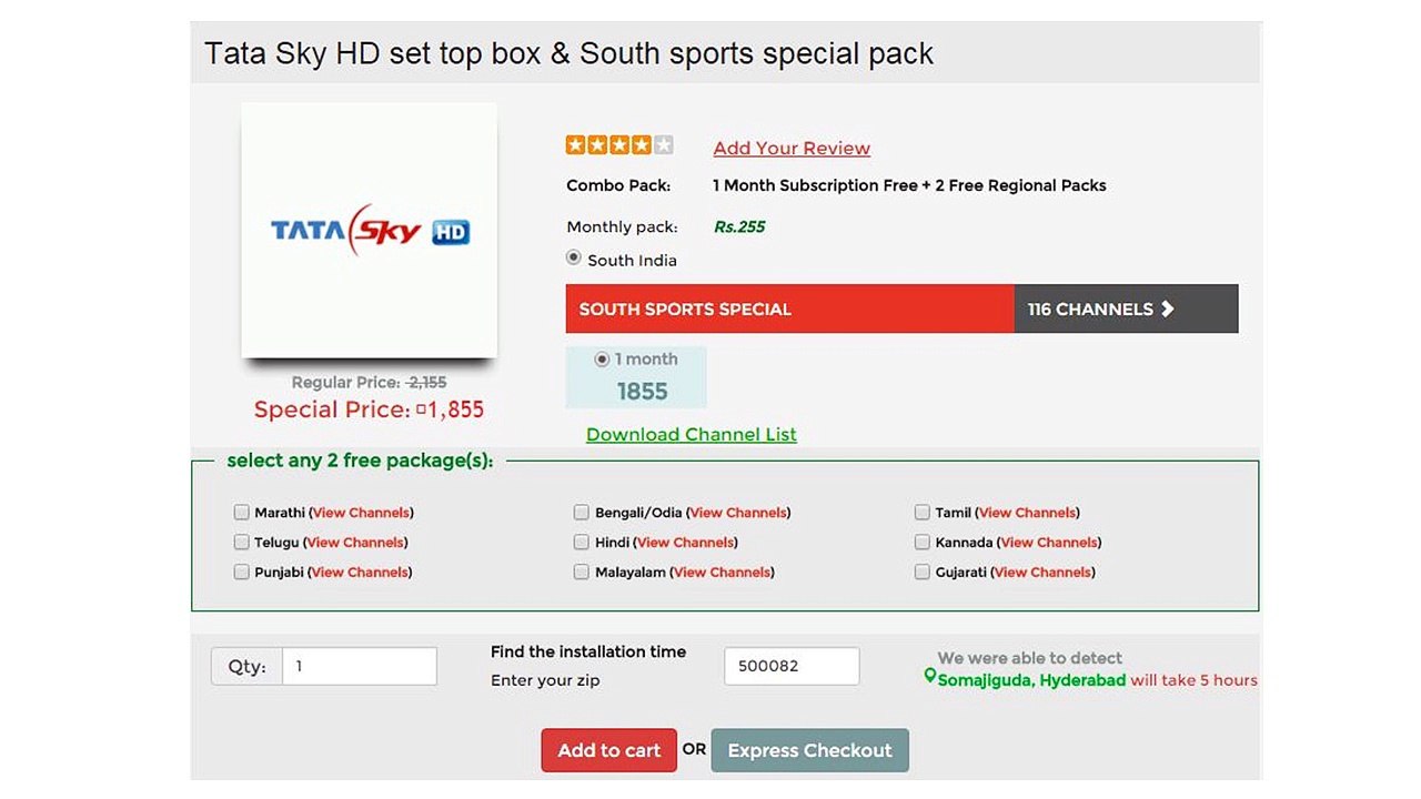 Tata Sky Packages, Price & Dth Connection - BookMydth.com