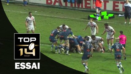 TOP 14 - Castres - Bordeaux-Bègles : 19-9 Essai John BEATTIE (CAS) - J14 - Saison 2015/2016