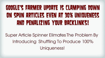 Super Article Spinner