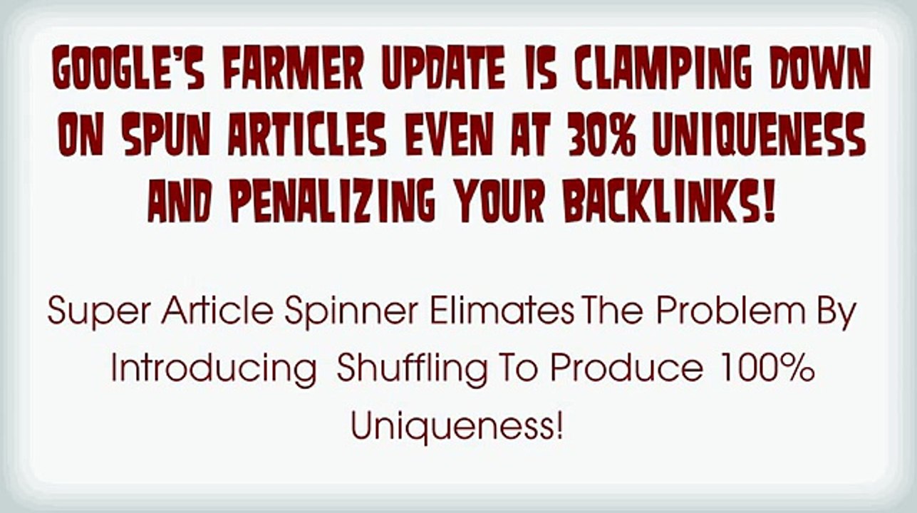 Super Article Spinner