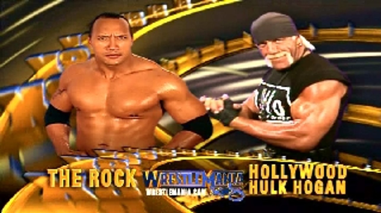 Hollywood Hulk Hogan The Rock WrestleMania X8 - 動画