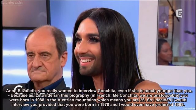 Conchita Wurst and Mika- C à vous, france5, (19 06 2015) Part 2- English subtitles