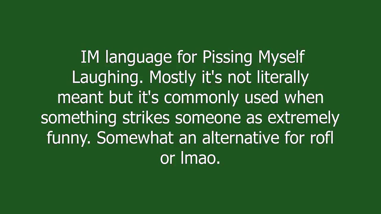 Pmsl meaning and pronunciation