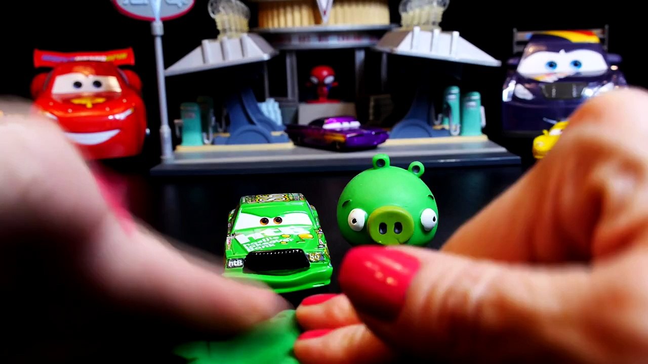 Play Doh Cars Angry Bird Creation - Disney Cars Toys Chick Hicks Play Dough DIY Tutorial!