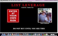 MUST SEE ABOUT List Leverage By  Matthew Neer - List Leverage Review, WARNING!!!