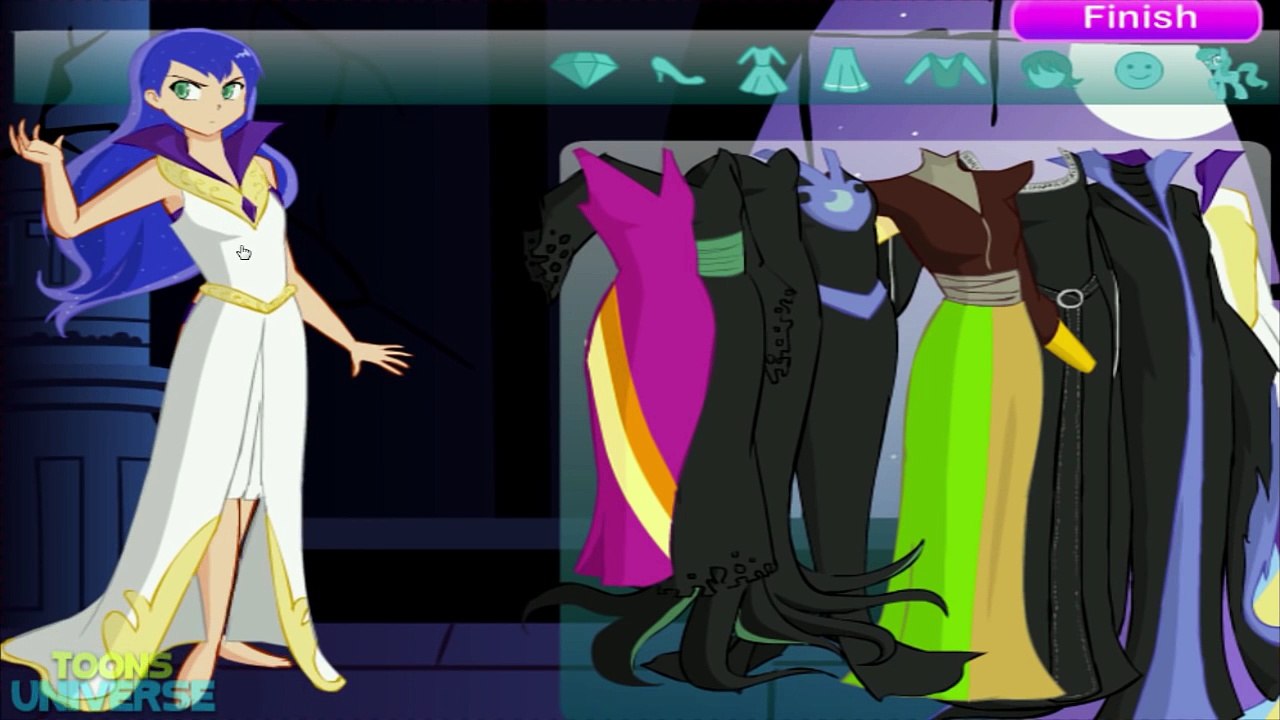 MLP Equestria Girls Princess Luna Like Disney Queen Maleficent My Little  Villain Dress Up Game - Dailymotion Video