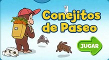 Curious George recoge todas las zanahorias para conejos! Jorge el curioso español - spanish