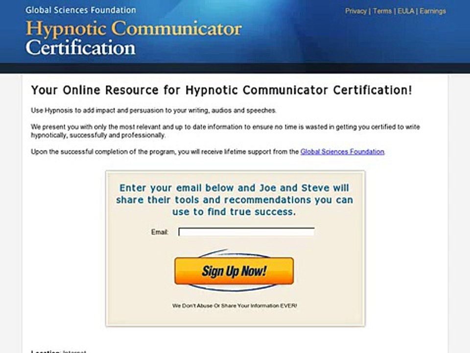 Hypnotic Communicator Certification Program Review