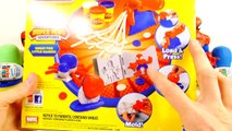 Play Doh Spider-Man Super Tools Kinder Surprise Marvel Superhero PlayDough Eggs Disney Cars Toy Club