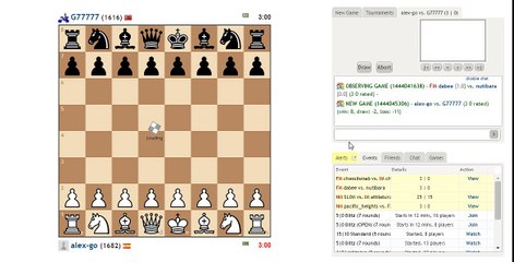 Chess 3min game. Spanish. Fast game. #1 Win