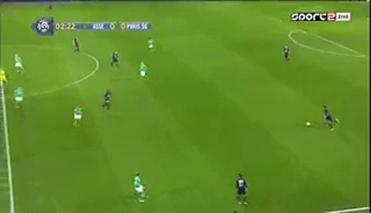 Zlatan Ibrahimović Big  Chance - Saint Etienne v. Paris Saint Germain 31.01.2016 HD