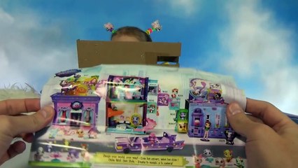 Кошечка с украшениями Литлест Пет Шоп ЛПС игрушка распаковка LPS kittie toy with stikers