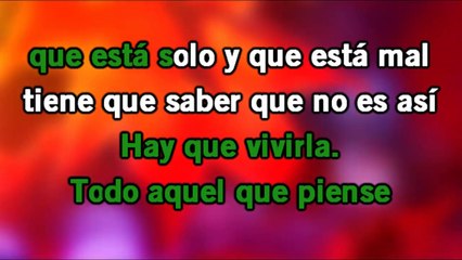 la vida es un carnaval - celia cruz - karaoke - letra