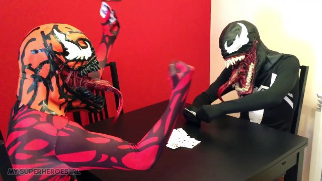 Spiderman w/ Venom & Carnage - Superhero Parody Movie + Bubble Gum Candy