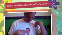 John Chow Gives $$ Millions & Wears John Chow T Shirt Dot Com Pho