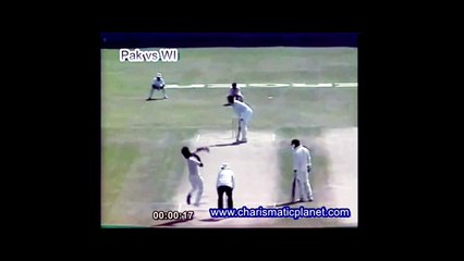 Waqar Younis First Over in International Cricket