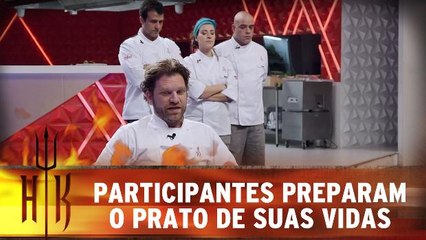 Participantes preparam o prato de suas vidas