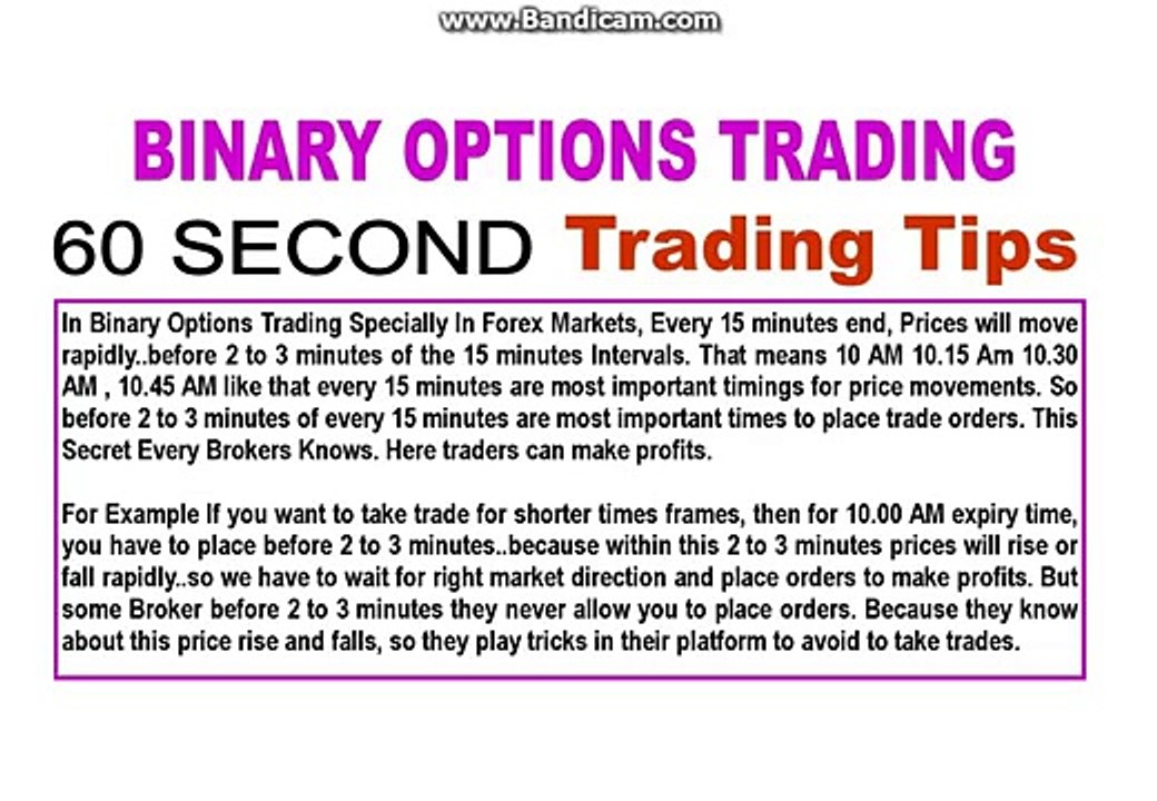 Best 5 Minute Trading Strategy for Binary Options 60 Second Binary Method