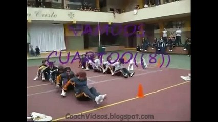 Sport exercise and funny games for school students in sports day