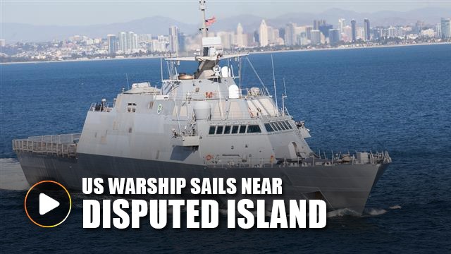 US warship sails near disputed island in South China Sea