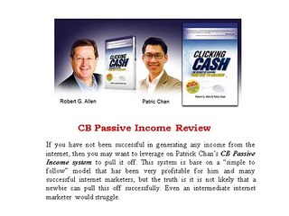 CB Passive Income Review That Tell It Like it really is…