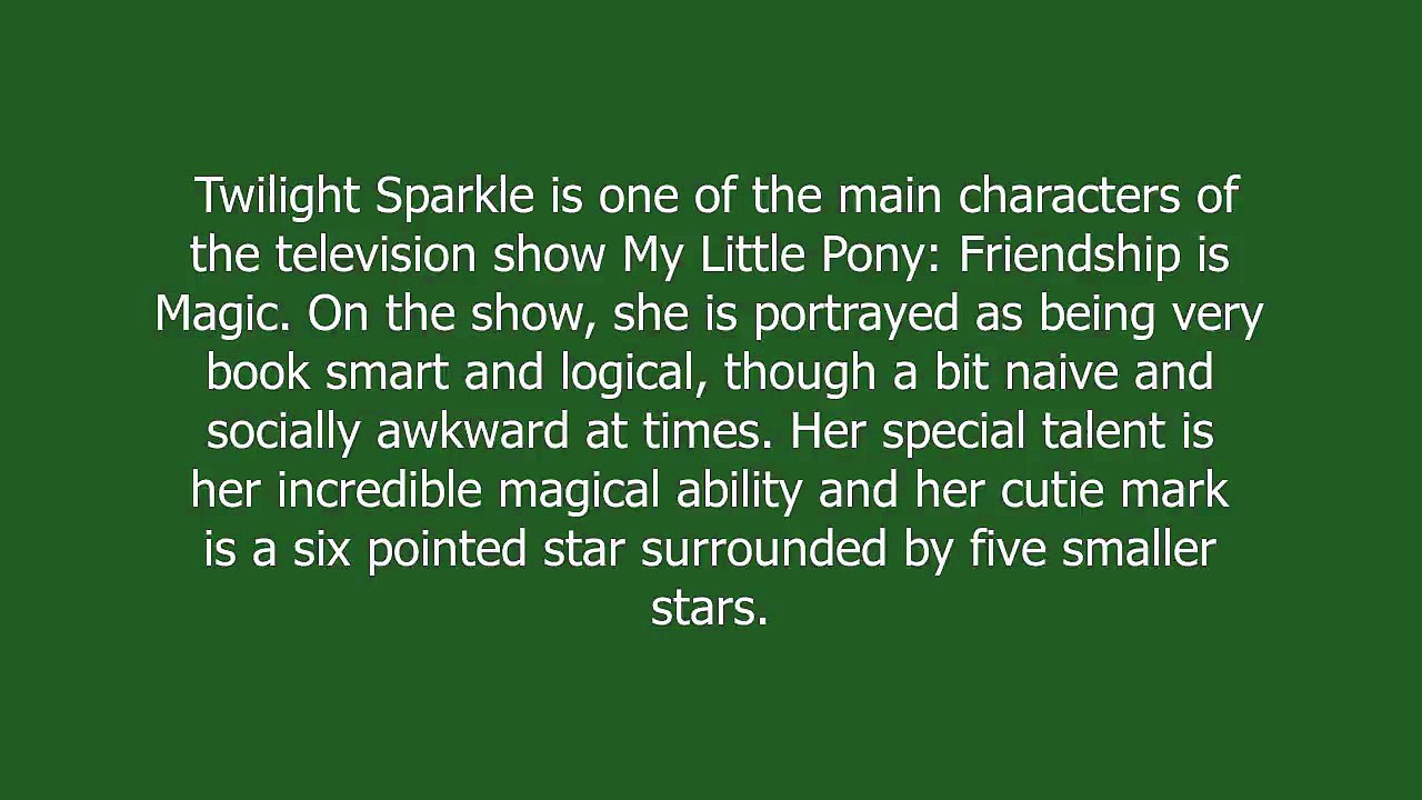 Twilight Sparkle meaning and pronunciation video Dailymotion