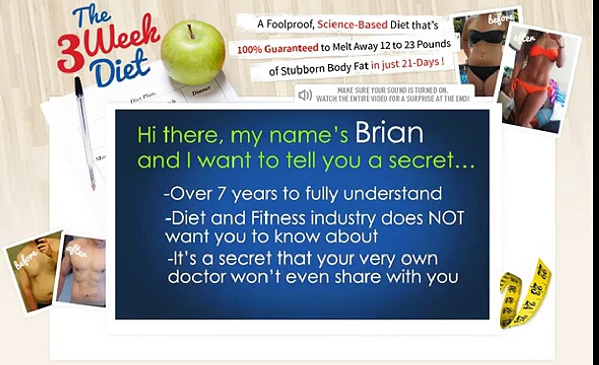 THE 3 WEEK DIET