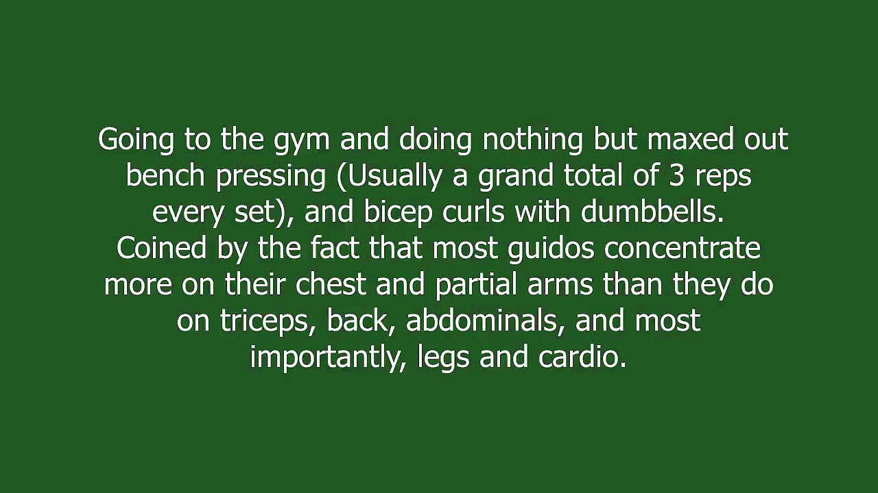 guido workout meaning and pronunciation