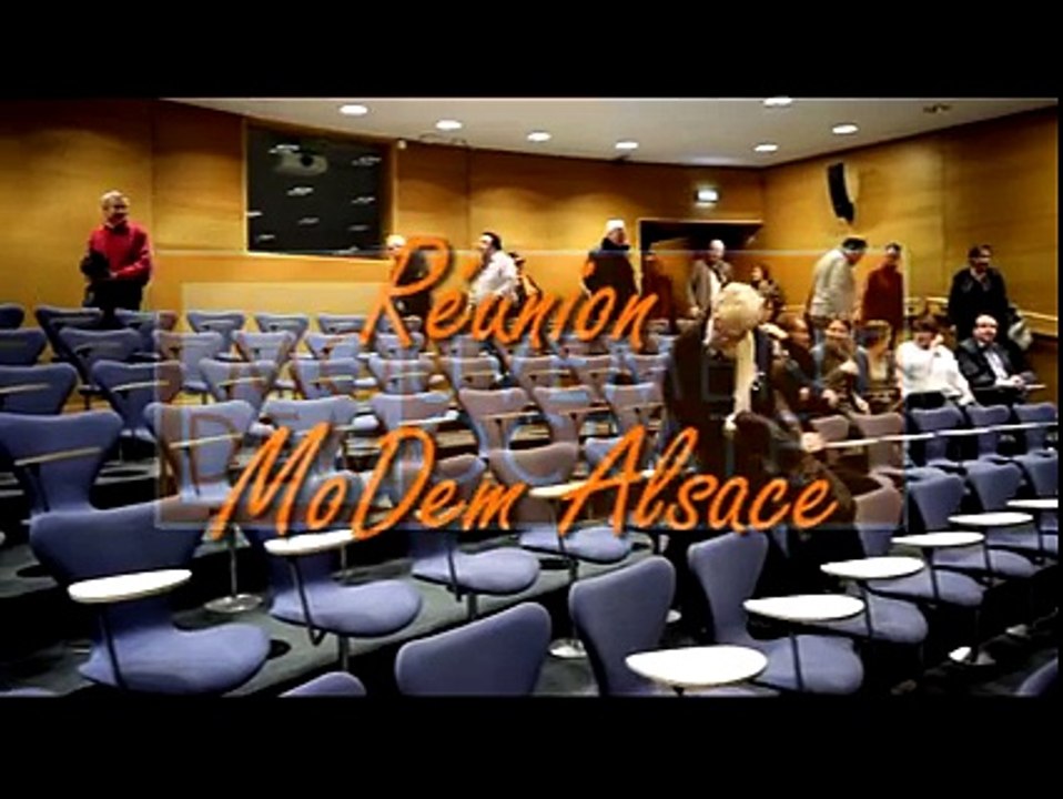 Rencontre élus alsaciens du Modem au Conseil régional et militants lors des voeux 2016