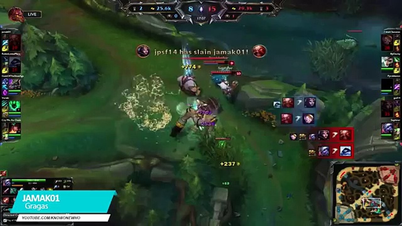 [LOL BUILDER] League of Legends Epic Moments - Unstoppable, Barrel Bomb, Power Smite