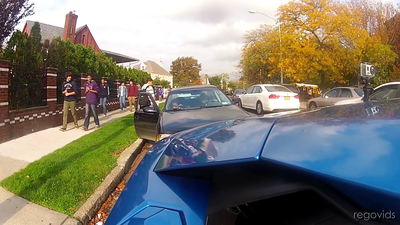 17 Year Old Girl Rides A Lamborghini from School - Reaction video