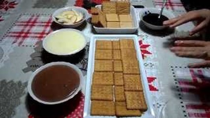كعكة البسكويت الباردة بالشوكولاتة Gâteau de biscuits au chocolat Chocolate biscuit cake