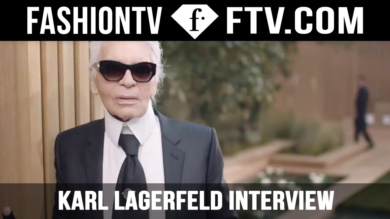 Karl Lagerfeld Interview! CHANEL Haute Couture SS16 | FTV.com