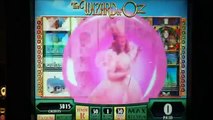 WIZARD OF OZ Penny Video Slot Machine with GLINDA BONUS and BIG WIN Las Vegas Casino