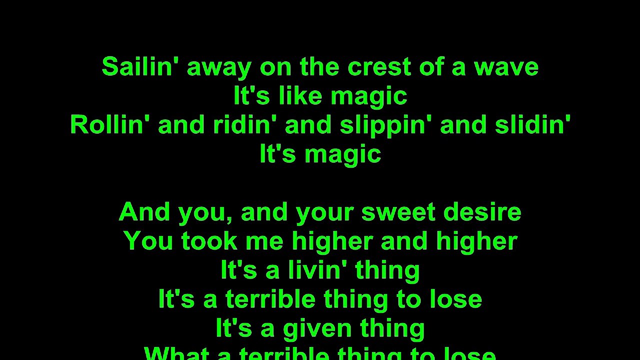 Electric Light Orchestra – Livin' Thing Lyrics