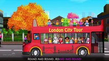 Wheels On The Bus Go Round And Round Song | London City | Popular Nursery Rhymes by ChuChu TV
